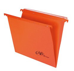 Cartella sospesa Joker - cassetto - interasse 33 cm - fondo V - 31,3 x 25 cm - arancio - Bertesi