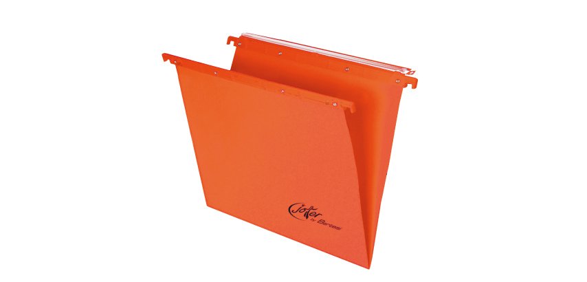 Cartella sospesa Joker - cassetto - interasse 33 cm - fondo V - 31,3 x 25 cm - arancio - Bertesi