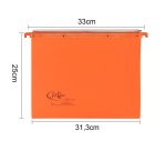 Cartella sospesa Joker - cassetto - interasse 33 cm - fondo V - 31,3 x 25 cm - arancio - Bertesi