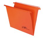 Cartella sospesa Joker - cassetto - interasse 39 cm - fondo V - 37 x 25 cm - arancio - Bertesi