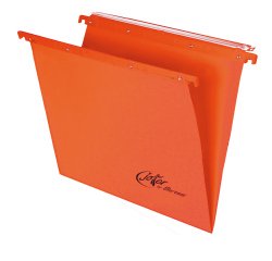 Cartella sospesa Joker - cassetto - interasse 39 cm - fondo V - 37 x 25 cm - arancio - Bertesi