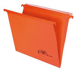 Cartella sospesa Joker - cassetto - interasse 39 cm - fondo V - 37x25 cm - arancio - Bertesi