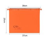 Cartella sospesa Joker - cassetto - interasse 39 cm - fondo V - 37 x 25 cm - arancio - Bertesi