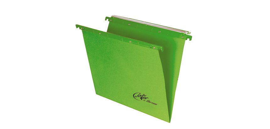 Cartella sospesa Joker - cassetto - interasse 33 cm - fondo V - 31,3 x 25 cm - verde - Bertesi