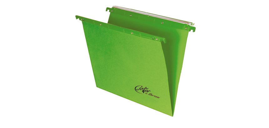 Cartella sospesa Joker - cassetto - interasse 39 cm - fondo V - 37 x 25 cm - verde - Bertesi