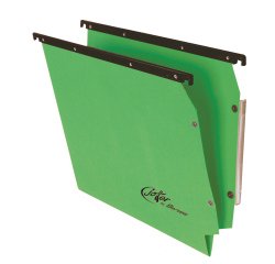 Cartella sospesa Joker - armadio - interasse 33 cm - fondo V - 33 x 28 cm - verde - Bertesi