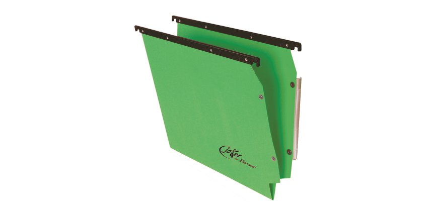 Cartella sospesa Joker - armadio - interasse 33 cm - fondo V - 33 x 28 cm - verde - Bertesi