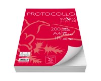 Fogli protocollo Quaxima - A4 - 1 rigo - 80 gr - Pigna - conf. 200 pezzi