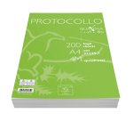 Fogli protocollo Quaxima - A4 - 4 mm - 80 gr - Pigna - conf. 200 pezzi
