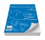 Fogli protocollo Quaxima - A4 - 5 mm - 80 gr - Pigna - conf. 200 pezzi