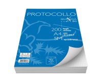 Fogli protocollo Quaxima - A4 - 5 mm - 80 gr - Pigna - conf. 200 pezzi