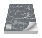 Fogli protocollo Quaxima - A4 - uso bollo - 80 gr - Pigna - conf. 200 pezzi