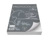 Fogli protocollo Quaxima - A4 - uso bollo - 80 gr - Pigna - conf. 200 pezzi