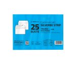 Busta Silver80 Strip FSC - internografata - senza finestra - 11,4 x 16,2 cm - 80 gr - bianco - Pigna Envelopes - conf. 25 pezzi
