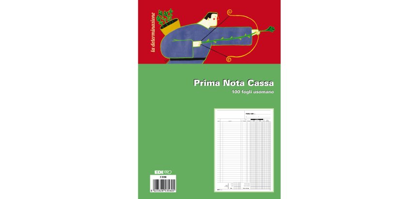 Blocco prima nota cassa - uso mano - 31 x 21cm - 100 fogli - Edipro