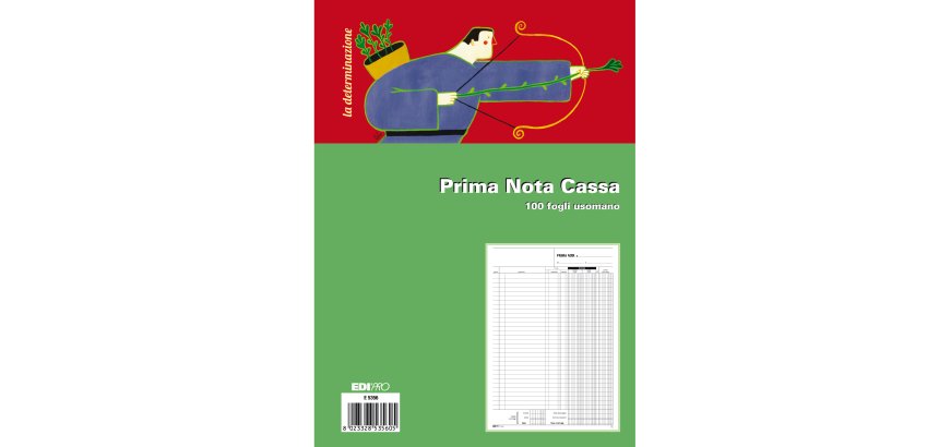 Blocco prima nota cassa - uso mano - 31 x 21cm - 100 fogli - Edipro