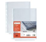 Buste forate Atla GS - PP - 21 x 29,7 cm - c/soffietto - trasparente buccia - Sei Rota - conf. 10 pezzi
