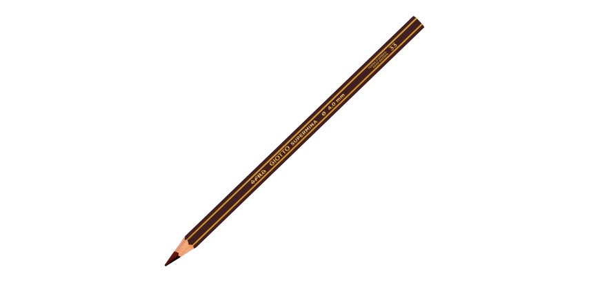 Pastello Supermina - mina 4 mm - terra d'ombra 33 - Giotto