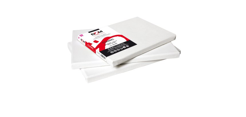 Tela pittura Classic - 30 x 40 cm - bianco - DOM