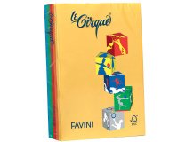 Carta Le Cirque - A4 - 160 gr - mix 5 colori intensi - Favini - conf. 250 fogli
