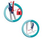 Compasso Stop System - con adattatore e mine ricambio - diametro max cerchio 282mm - Maped