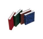 Album portafoto in vinile - marrone - 30 x 33cm - 50fg - fogli in cartoncino con velina - Lebez