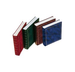 Album portafoto in vinile - marrone - 30 x 33cm - 50fg - fogli in cartoncino con velina - Lebez