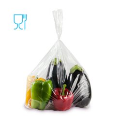 Sacchetti Rex per alimenti - 25 x 35 cm - 30 micron - PE - trasparente - Gandolfi - conf. 50 pezzi