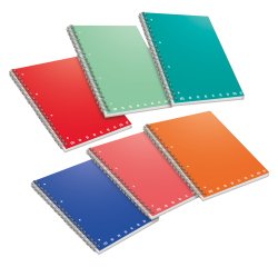 Maxiquaderno Monocromo - A4 - quadretto 5mm - 70 fogli - 80gr - 4 fori - microperforato - spiralato - Pigna