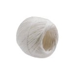 Rotolo di spago - diametro 1 mm - lunghezza 90 m - fibra naturale titolo 2/6 - 100 gr - finitura candido cerato - bianco - Viva - conf. 10 pezzi