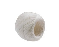 Rotolo di spago - diametro 1 mm - lunghezza 90 m - fibra naturale titolo 2/6 - 100 gr - finitura candido cerato - bianco - Viva - conf. 10 pezzi