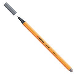 Fineliner Point 88 - tratto 0,4 mm - grigio scuro 96 - Stabilo