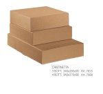 Scatola in cartone Onda avana - fino a 4 bottiglie - 34 x 37 x 9cm - Scotton