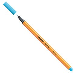 En_rotulador stabilo punta de fib ra point 88 azul celeste punta fina 0,4mm