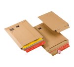 Busta a sacco CP 010 in cartone - adesivo permanente - formato B5 (185 x 270 mm) - altezza massima 50 mm - avana - ColomPac