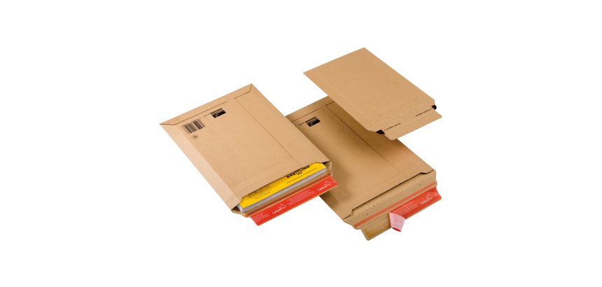 Busta a sacco CP 010 in cartone - adesivo permanente - formato A3 (340 x 500 mm) - altezza massima 50 mm - avana - ColomPac