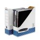 Portariviste Bankers Box System - 7,8 x 31,1 x 25,8 cm - bianco/blu - Fellowes