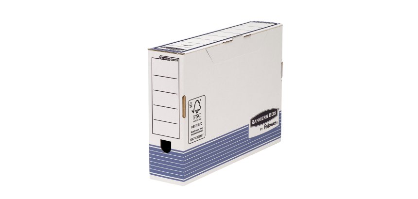 Scatola archivio Bankers Box System - formato legale - 25,5 x 36 cm - dorso 8 cm - Fellowes