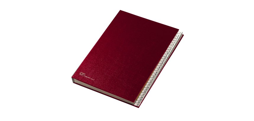 Classificatore numerico 1/31 - 643E - 24x34 cm - rosso - Fraschini