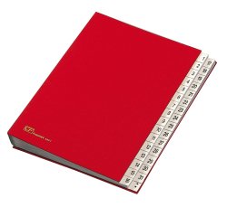 Classificatore numerico 1/31 - 643D - 24x34 cm - rosso - Fraschini