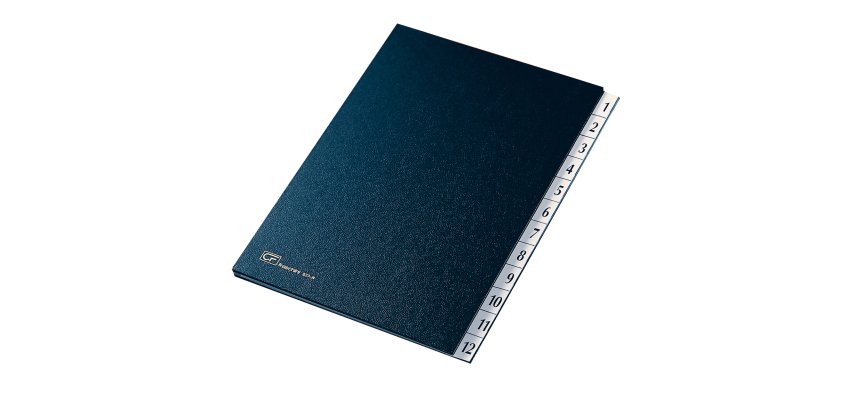 Classificatore numerico 1/12 - 24x34 cm - blu - Fraschini