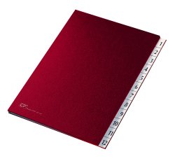 Classificatore numerico 1/12 - 24x34 cm - rosso - Fraschini