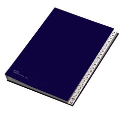 Classificatore alfabetico A/Z - 640E - 24x34 cm - blu - Fraschini