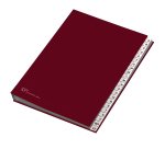 Classificatore alfabetico A/Z - 640E - 24x34 cm - rosso - Fraschini