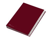Classificatore alfabetico A/Z - 640E - 24x34 cm - rosso - Fraschini