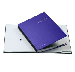 Libro firma - 14 intercalari - 24x34 cm - blu - Fraschini