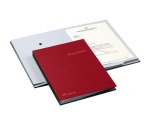 Libro firma - 18 intercalari - 24x34 cm - rosso - Fraschini