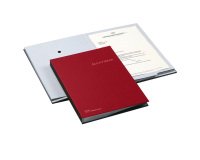 Libro firma - 18 intercalari - 24x34 cm - rosso - Fraschini