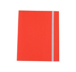 Cartella 3 lembi con elastico - A4 - dorso variabile - fibrone - rosso - Cartotecnica del Garda