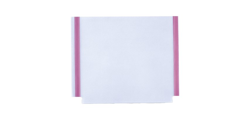 Tasche GS adesive con soffietto - PVC - 22 x 18 cm - trasparente - Sei Rota - conf. 10 pezzi